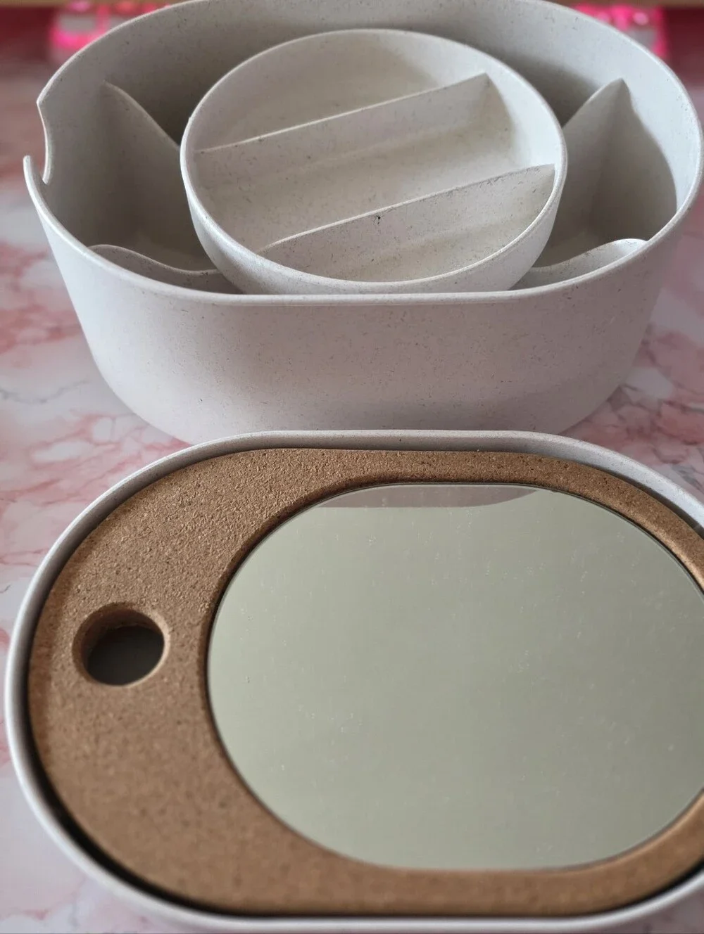 IKEA Saxborga storage container with mirror lid